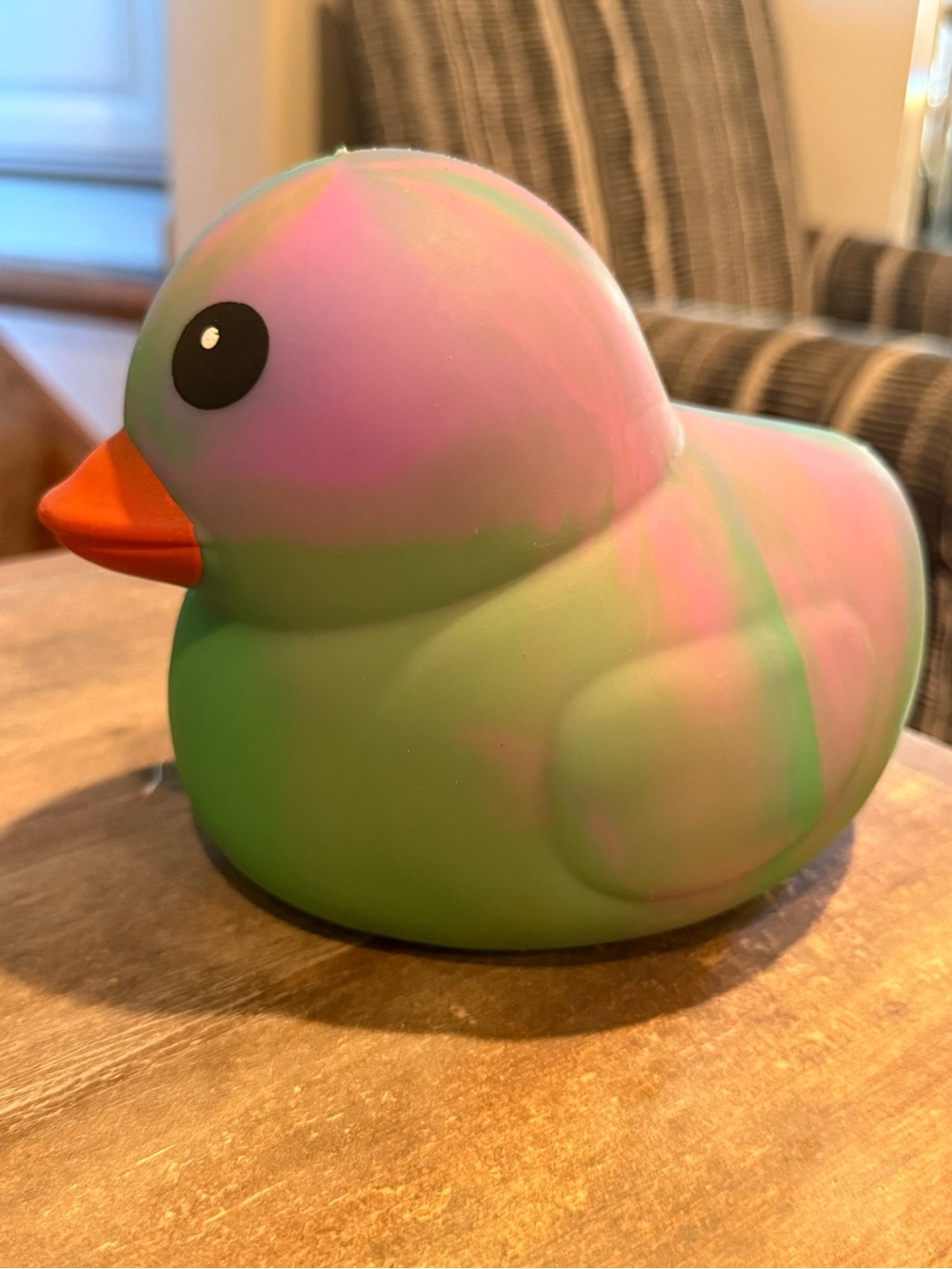 Pastel Green & Pink Rubber Duck